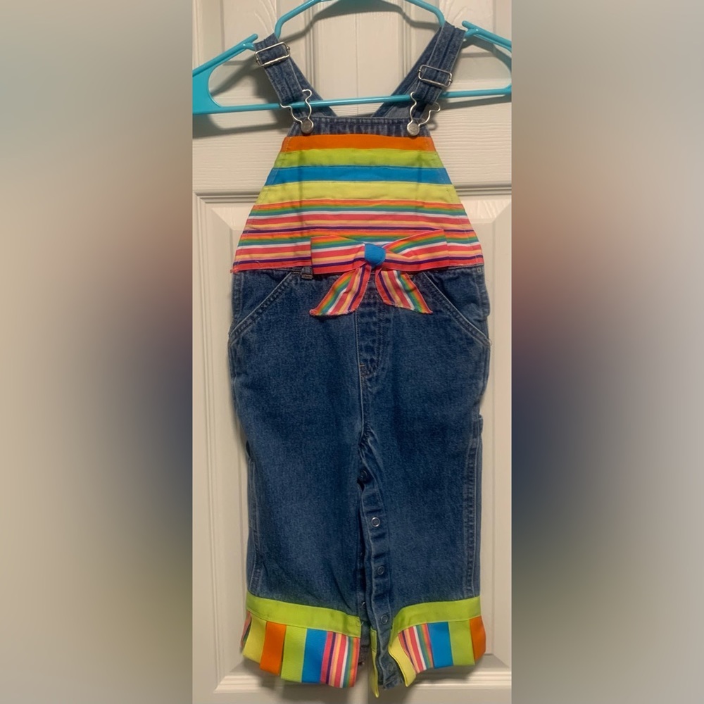 Old Navy Upcycled Toddler Girls Overalls